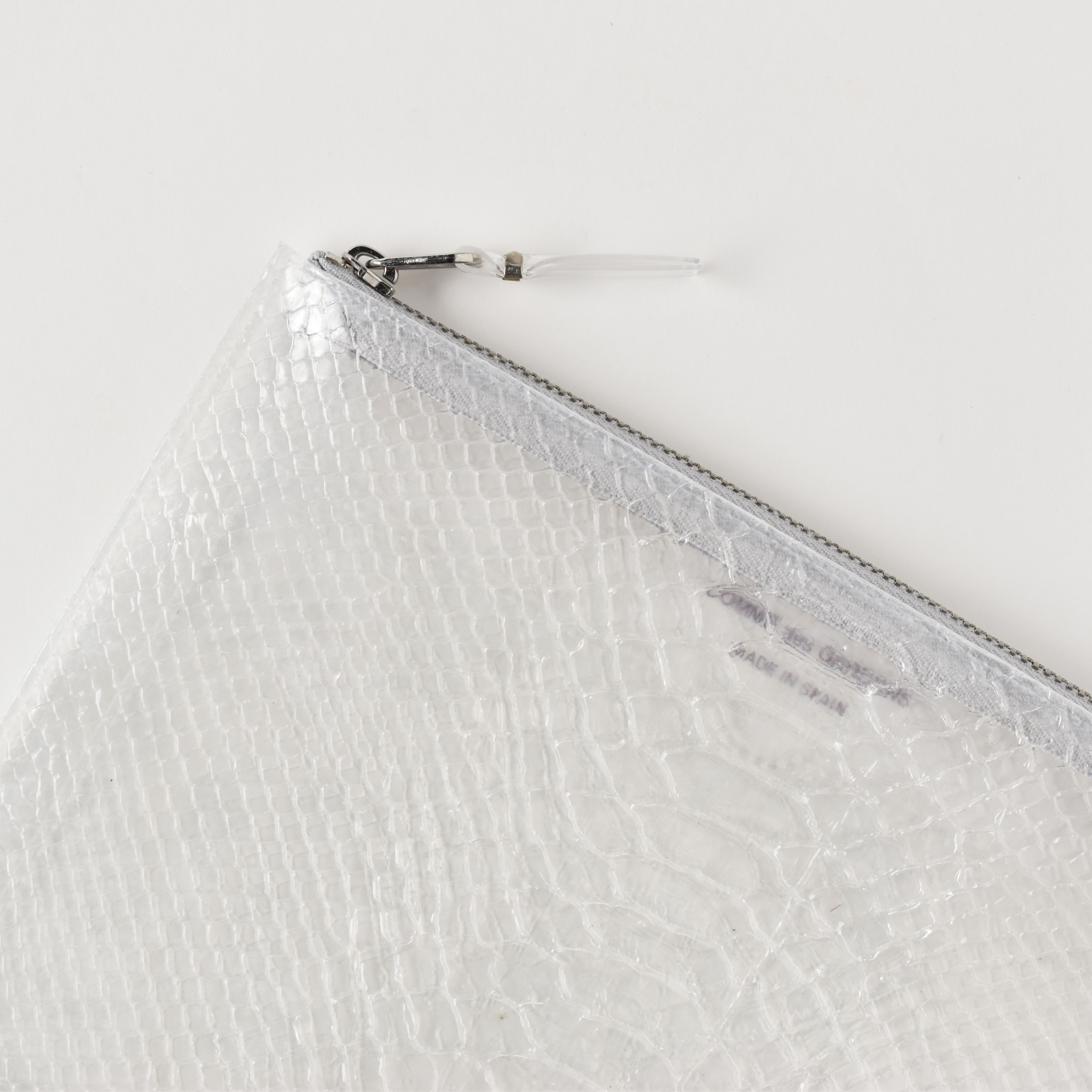 COMME des GARCONS（コム デ ギャルソン）SNAKE TRANSPARENT ZIP