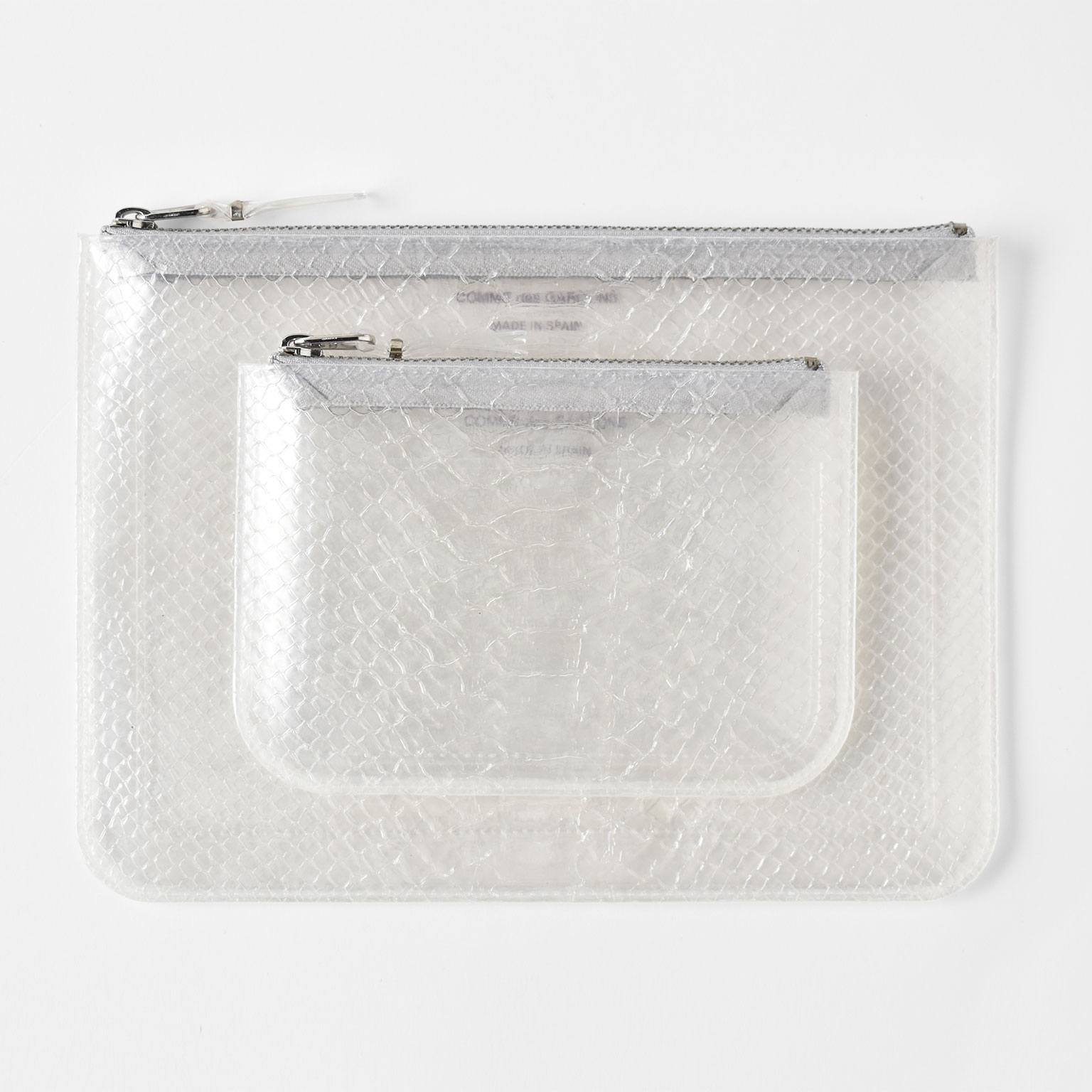 COMME des GARCONS（コム デ ギャルソン）SNAKE TRANSPARENT ZIP