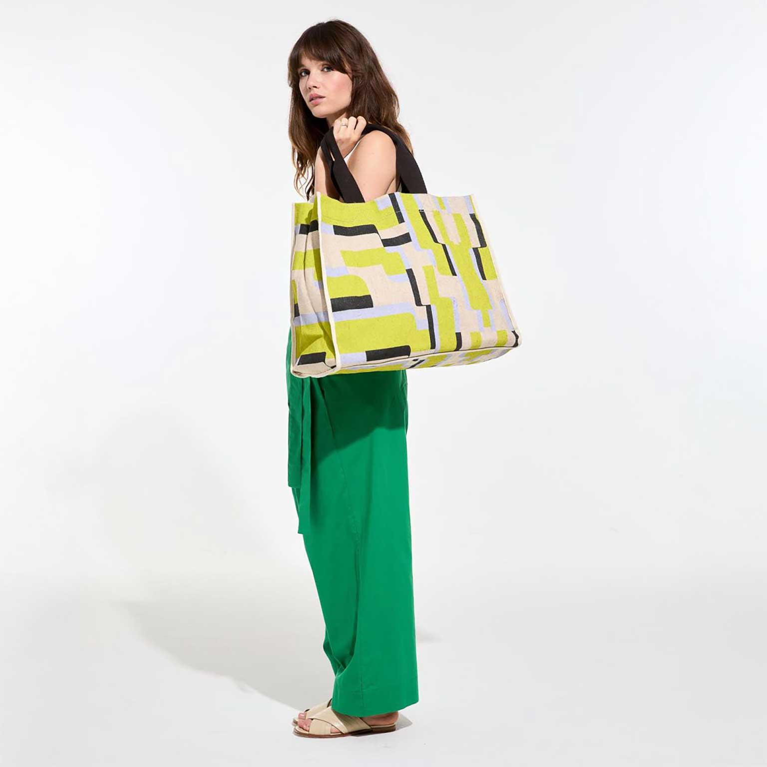 mapoesie（マポエジー）Barth Arum トートバッグ Lime | LIVING MOTIF 