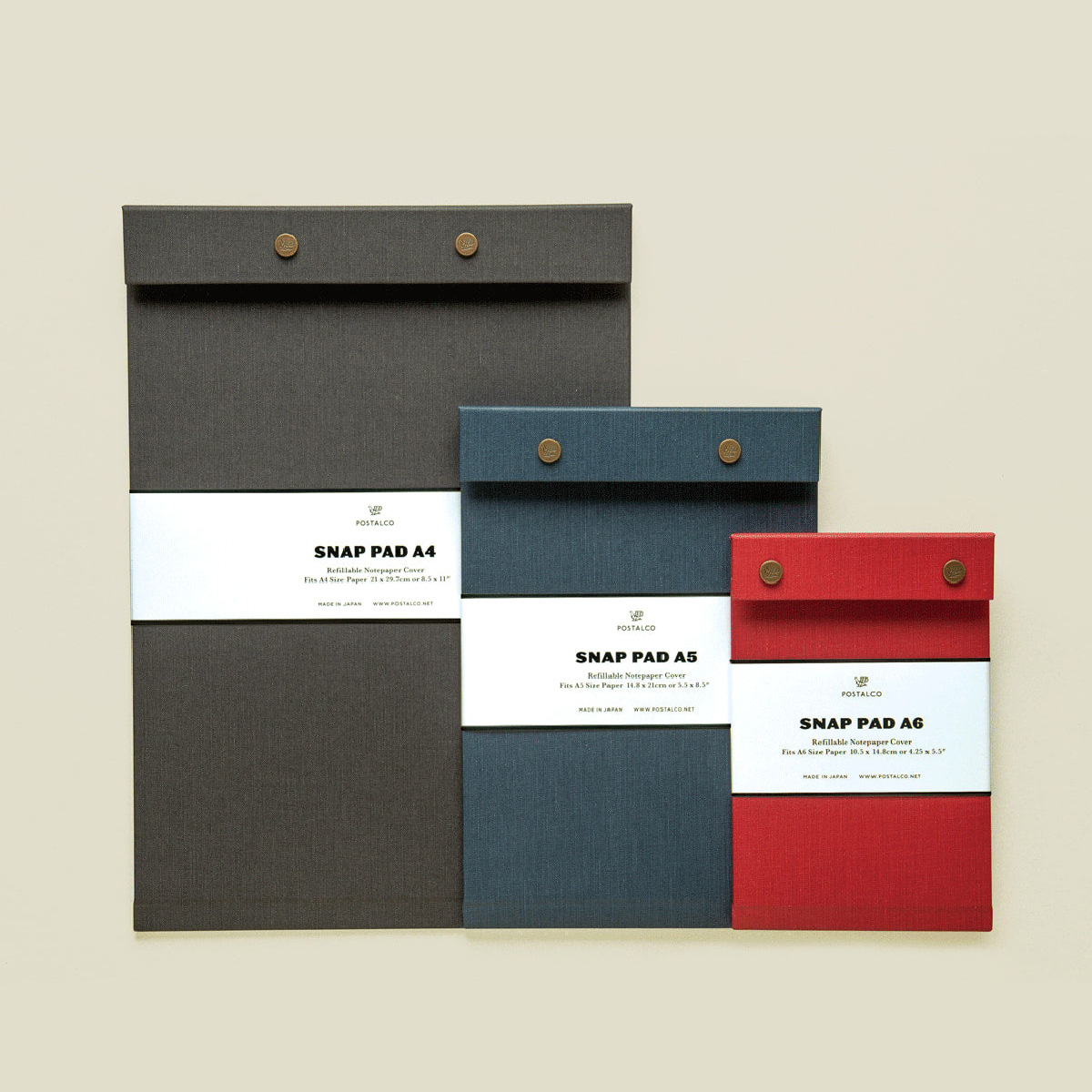 POSTALCO（ポスタルコ）スナップパッド A4 Dark Green | LIVING MOTIF