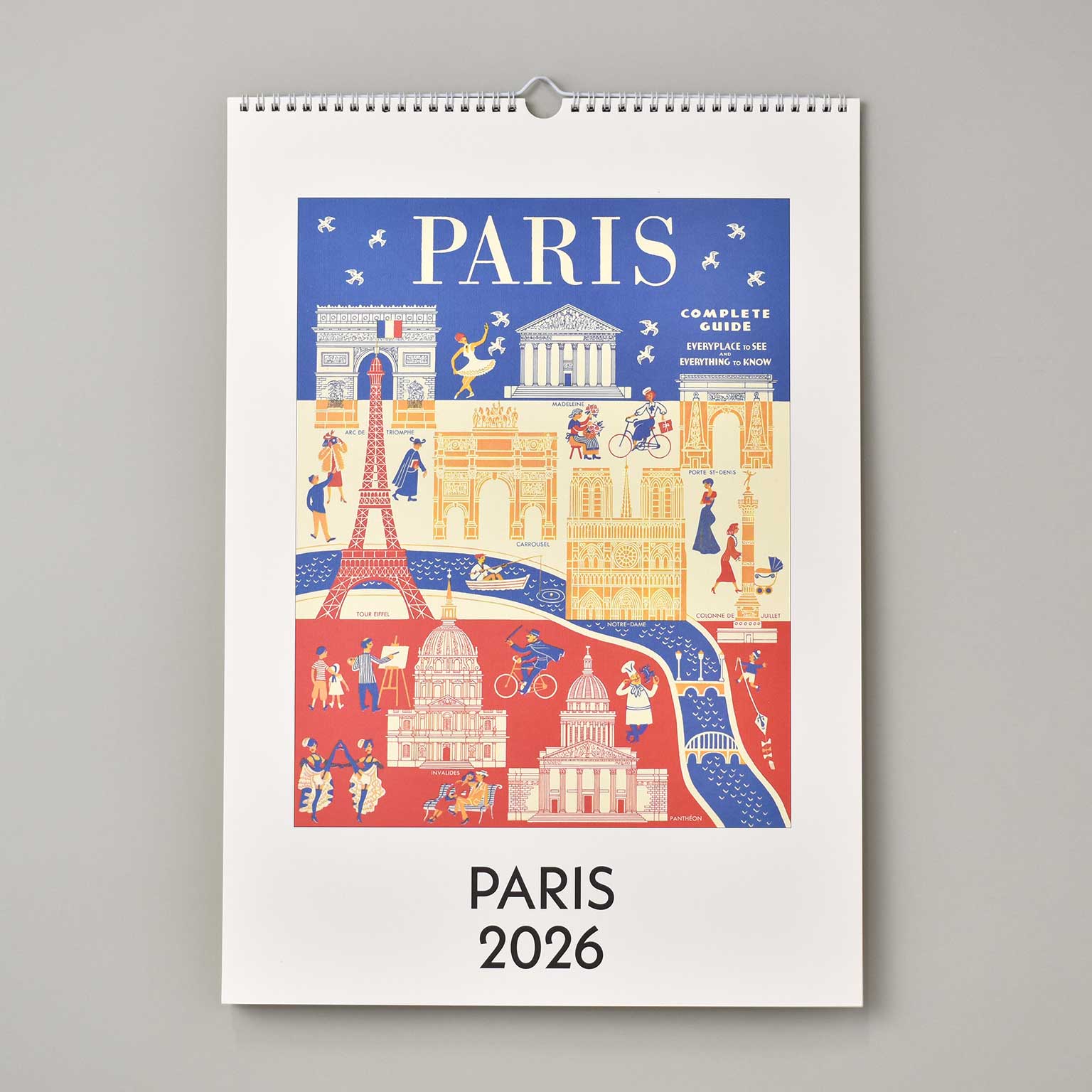 CAVALLINI（カヴァリーニ）Wallカレンダー 2026 Paris | LIVING MOTIF