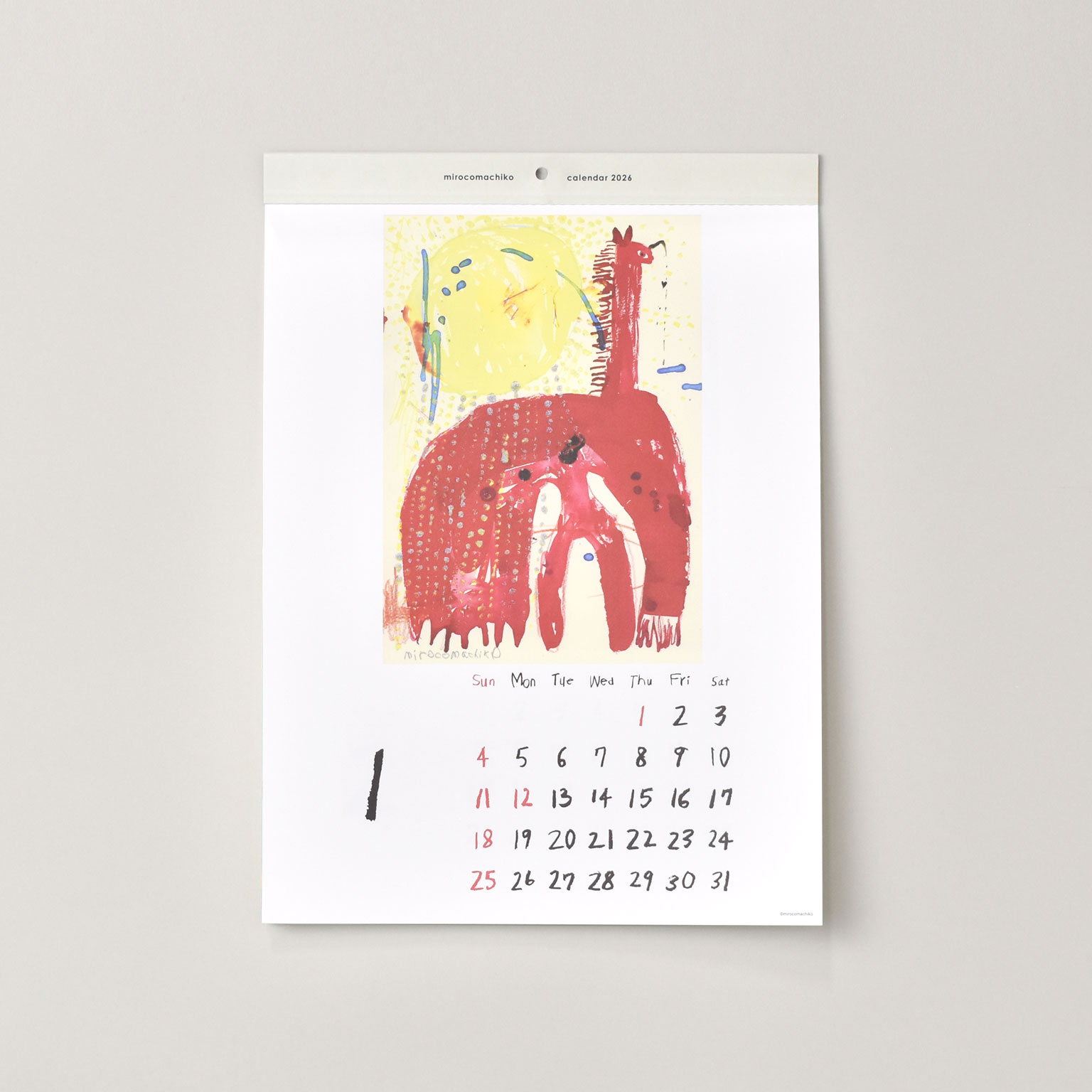 Greeting Life（グリーティングライフ）壁掛けカレンダー 2026