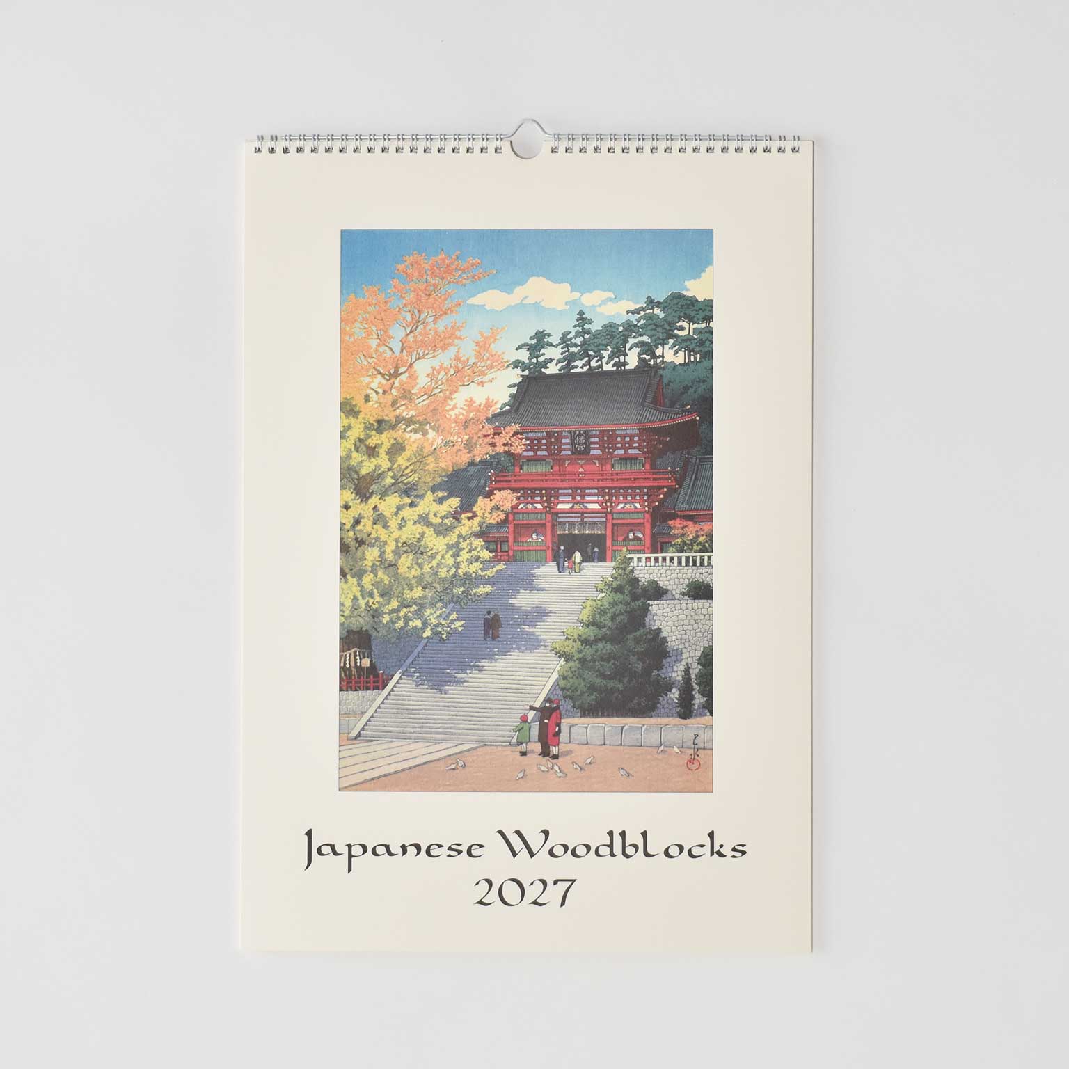 CAVALLINI（カヴァリーニ）Wallカレンダー 2027 Japanese Woodblocks