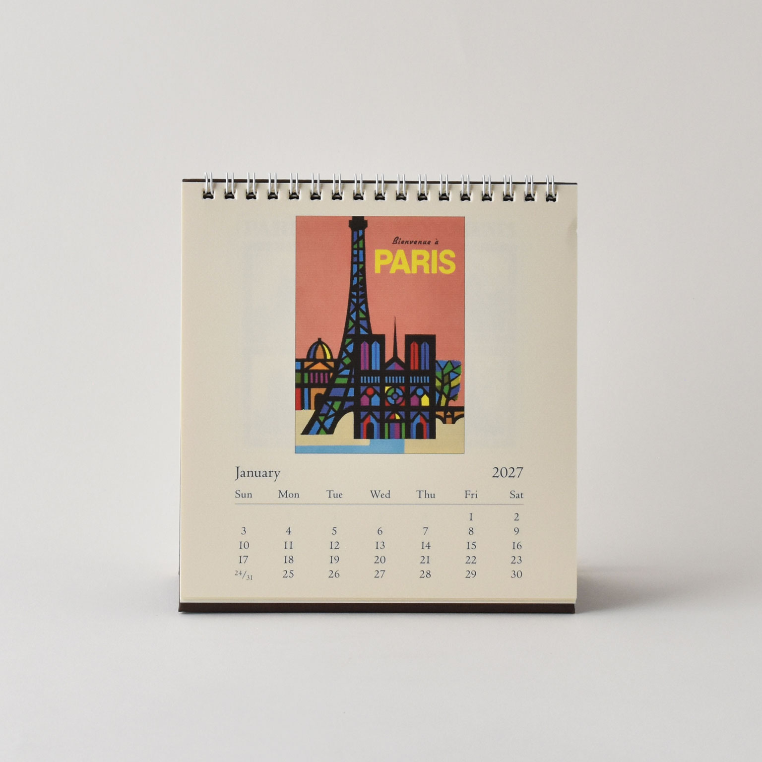 CAVALLINI（カヴァリーニ）Deskカレンダー 2027 Paris | LIVING MOTIF