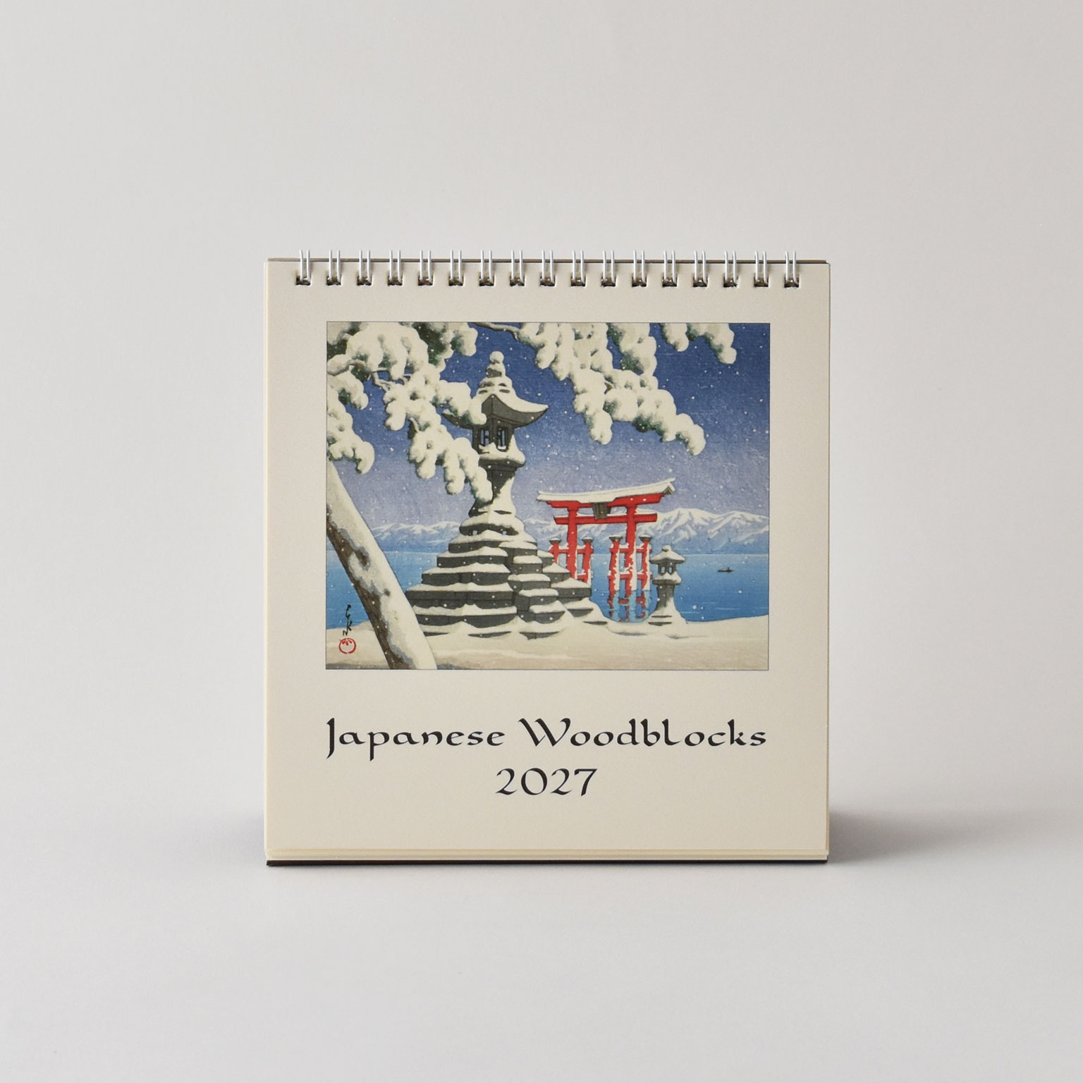 CAVALLINI（カヴァリーニ）Deskカレンダー 2027 Japanese Woodblocks