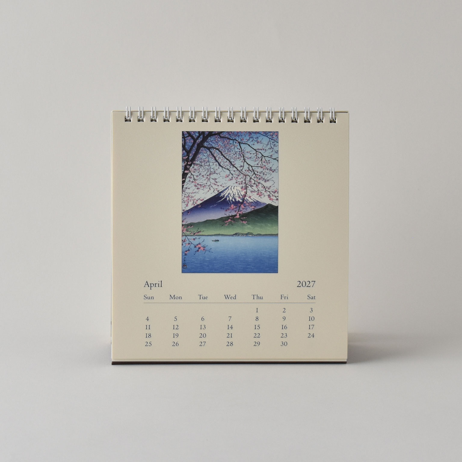 CAVALLINI（カヴァリーニ）Deskカレンダー 2027 Japanese Woodblocks