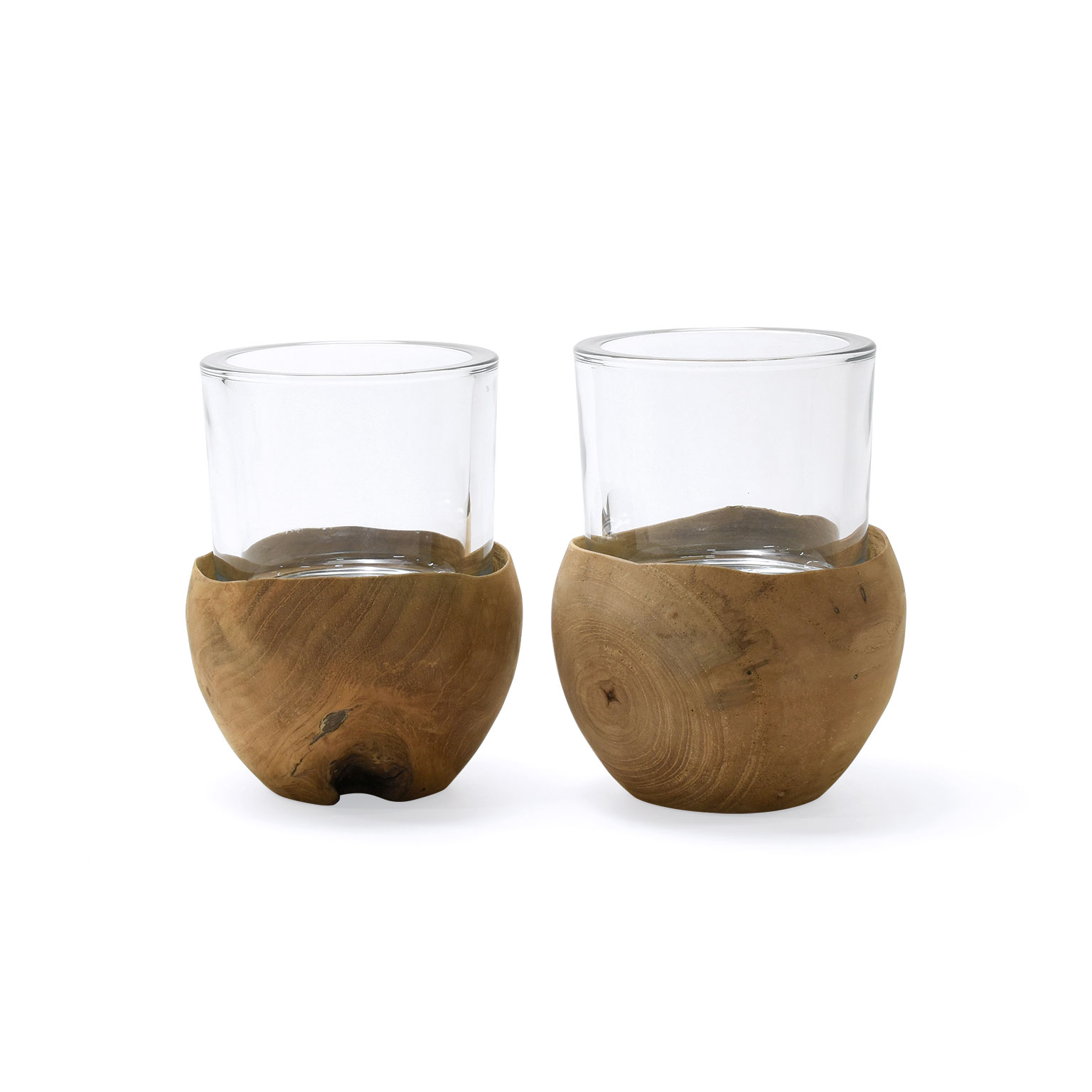 WMG（ダブリューエムジー）チークウッドキャンドルホルダー | LIVING