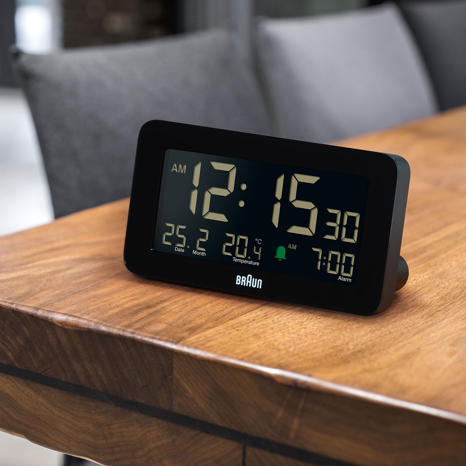 COLOR | BRAUN DIGITAL CLOCK BLACK BC24B （ブラウン デジタル