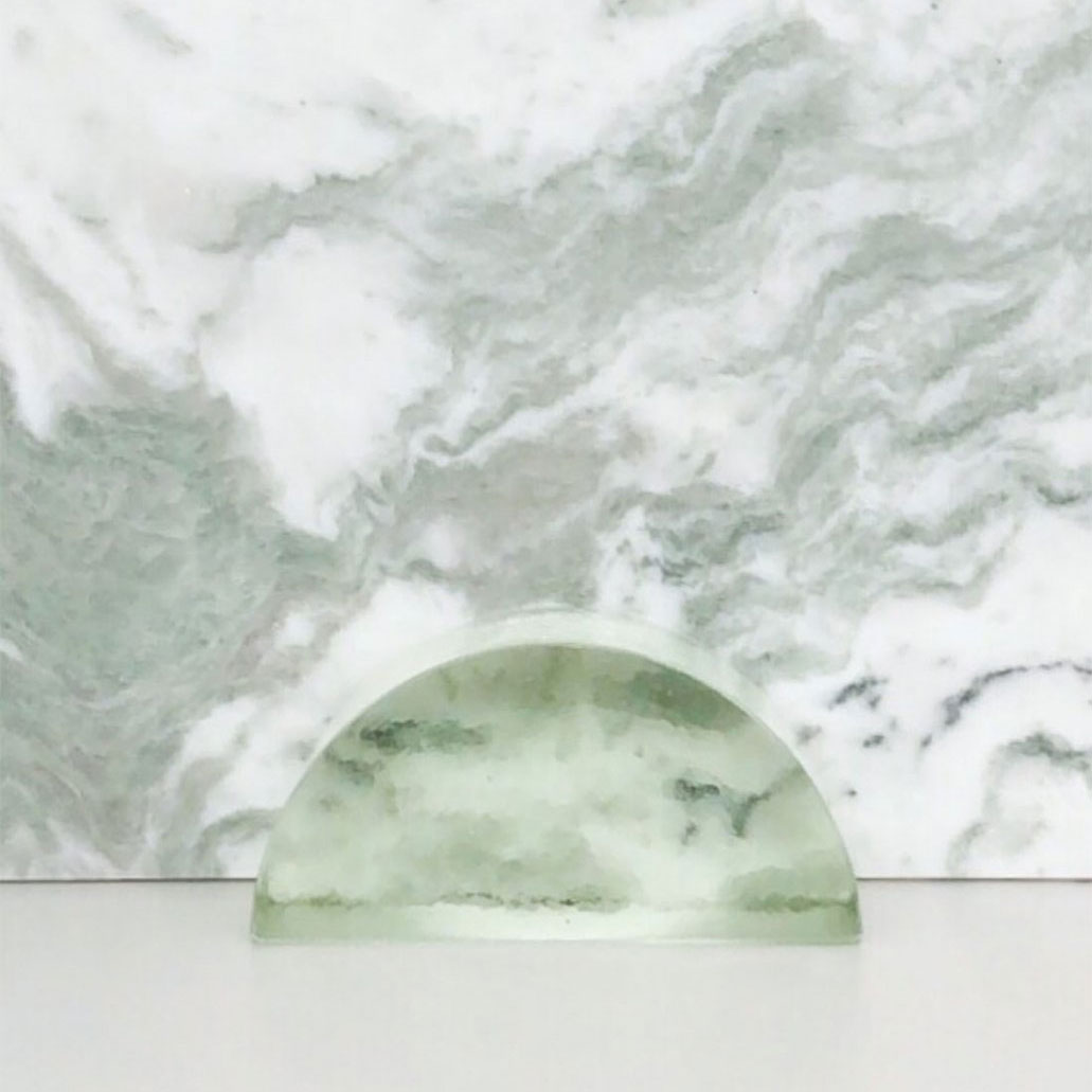 water-sup（ウォーター）HAMON BOOKEND light yellow green | LIVING