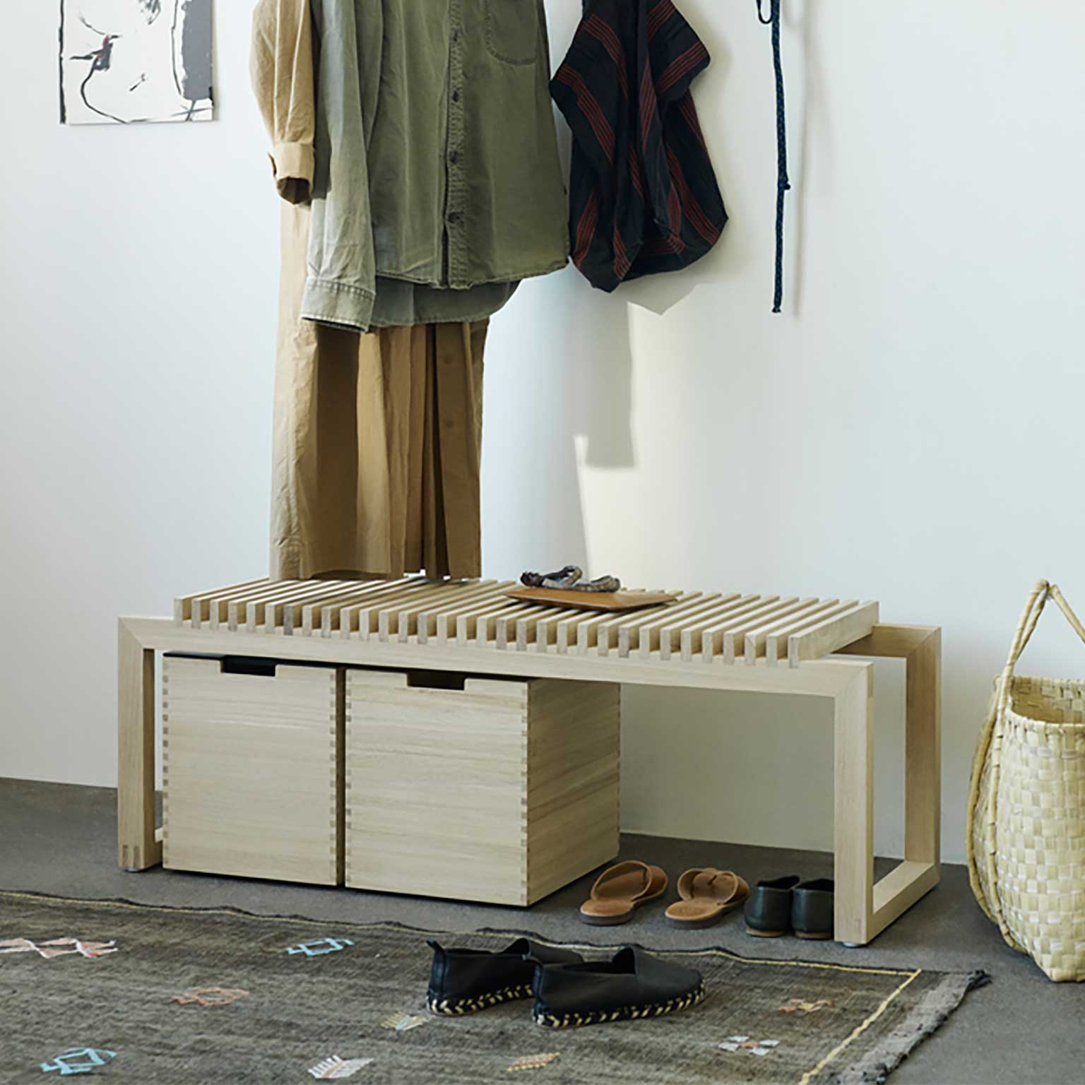 手彫りブーメラン　’80ビンテージ　Fritz Rentz オーストラリア製 カッターボックス ロー / オークFRITZ HANSEN（フリッツ