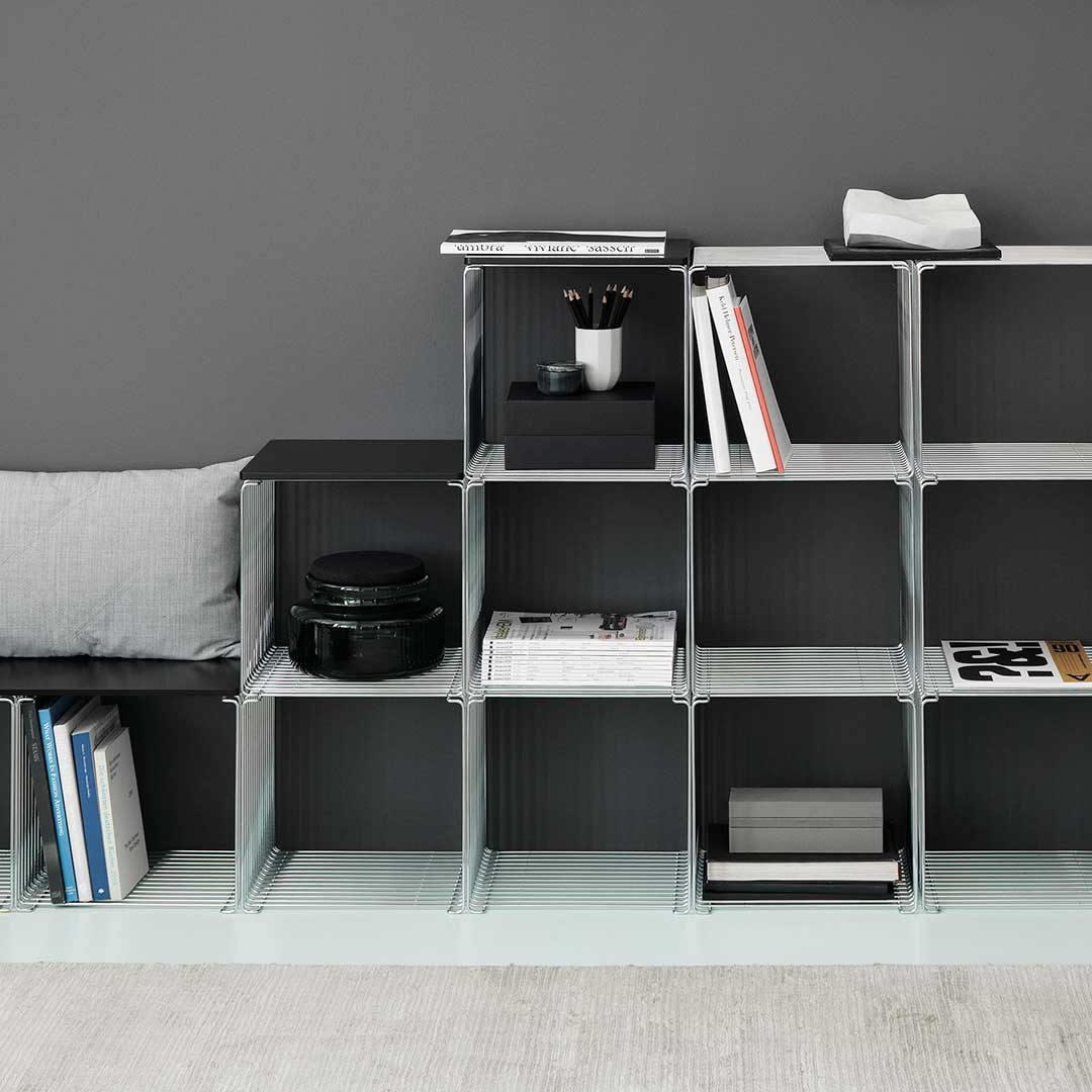 Montana(モンタナ)グレー スチールシェルフ 5段 Montana｜自在なカスタマイズと魅力的なカラー | LIVING MOTIF